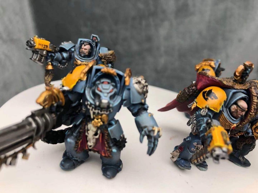 Wolf Guard Terminators Figures Warhammer 40k Space wolves ProPainted Miniatures