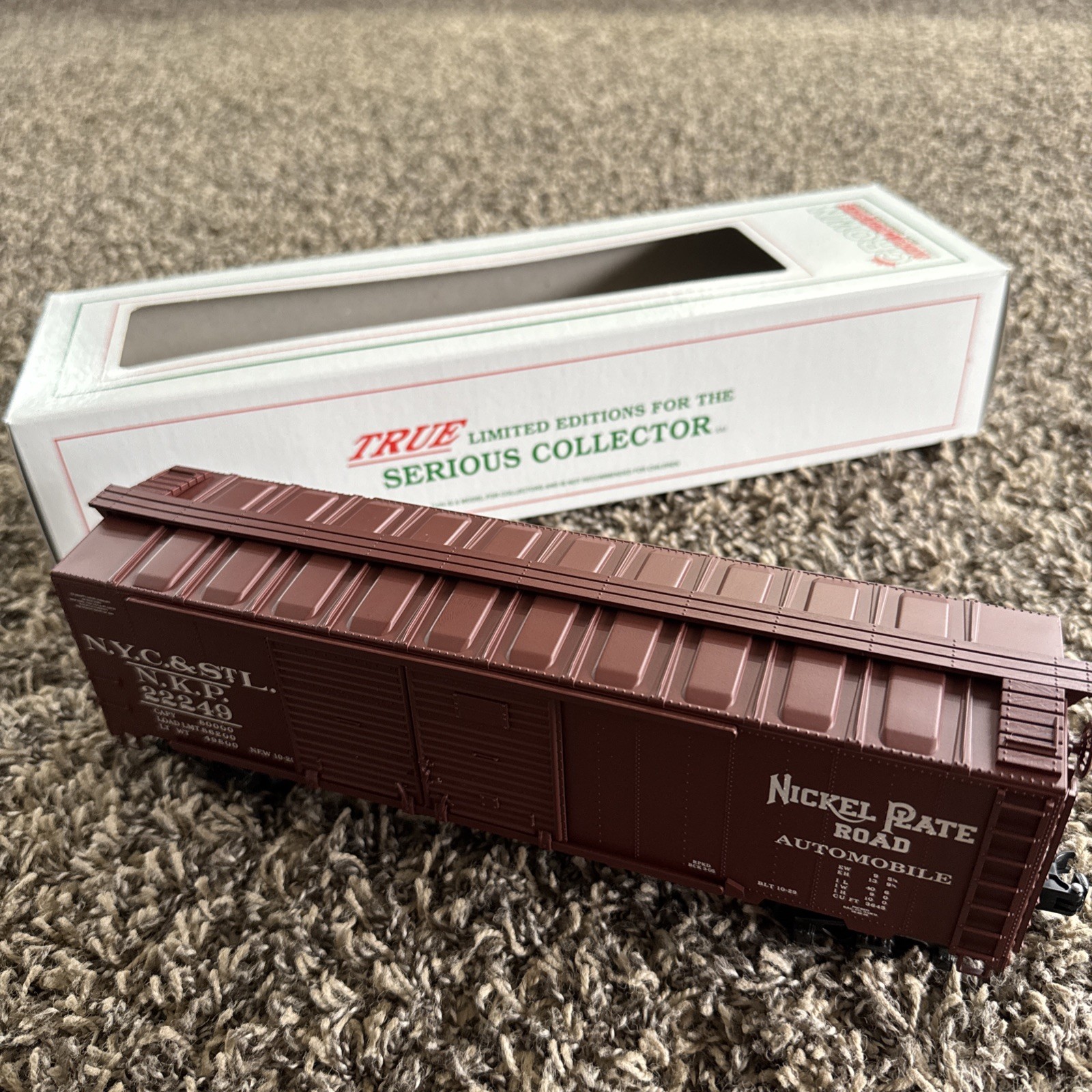 Crown Model Decorator-Ltd Nickel Plate Road (NKP) boxcar CUSTOM RUN! O Scale.