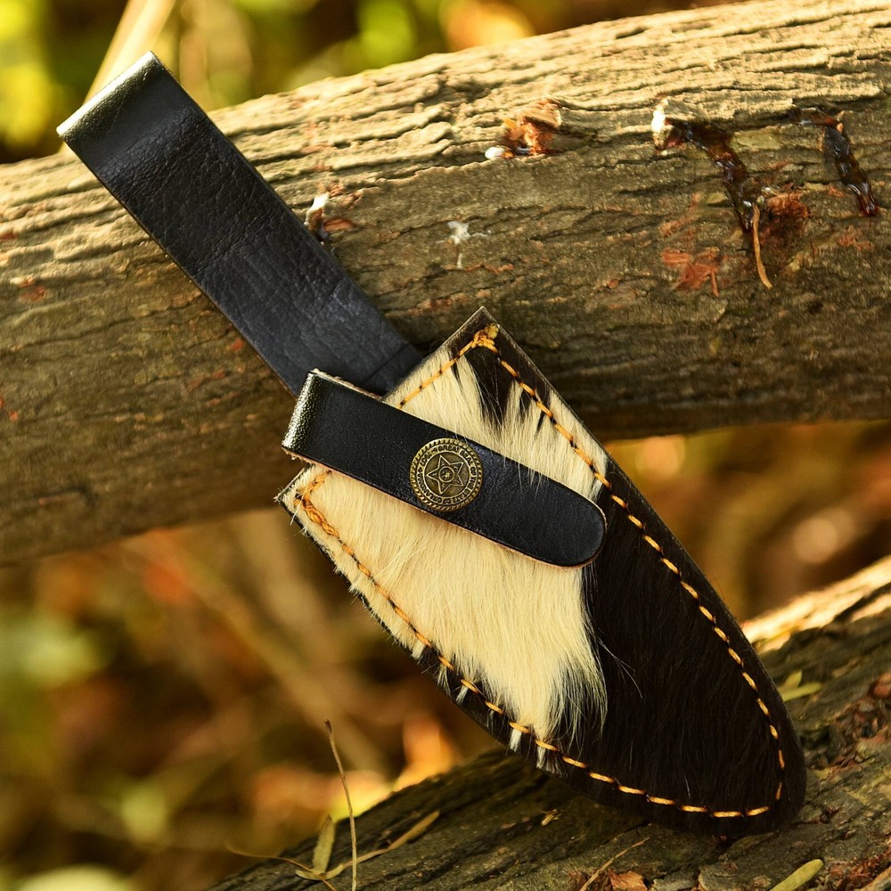 Handmade Leather knife sheath Fix Blade knife Case Loop Sheath Original GoatSkin