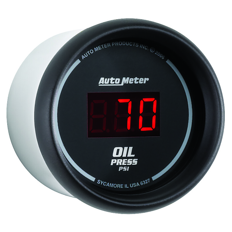 Autometer Black 0-100 psi Digital Oil Pressure Gauge