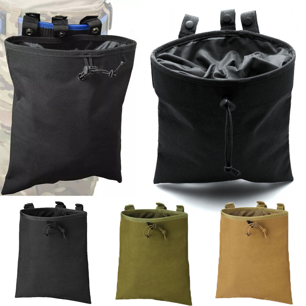 Tactical Molle Dump Pouch Drawstring Magazine Utility Recovery Storage Pack