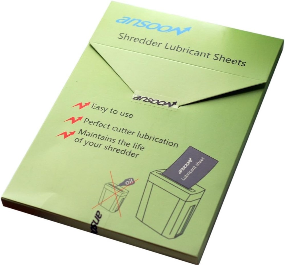 Jam Proof 24 Pack Paper Shredder Oil Sheets - For Lasting Sharpness & Efficiency