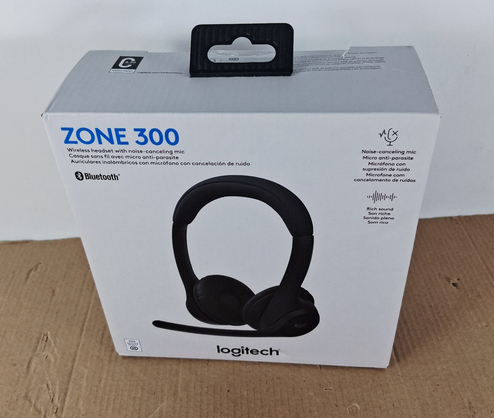 Logitech Zone 300 Wireless Bluetooth Headset PC , Mac, Chrome, Linux, iOS Black