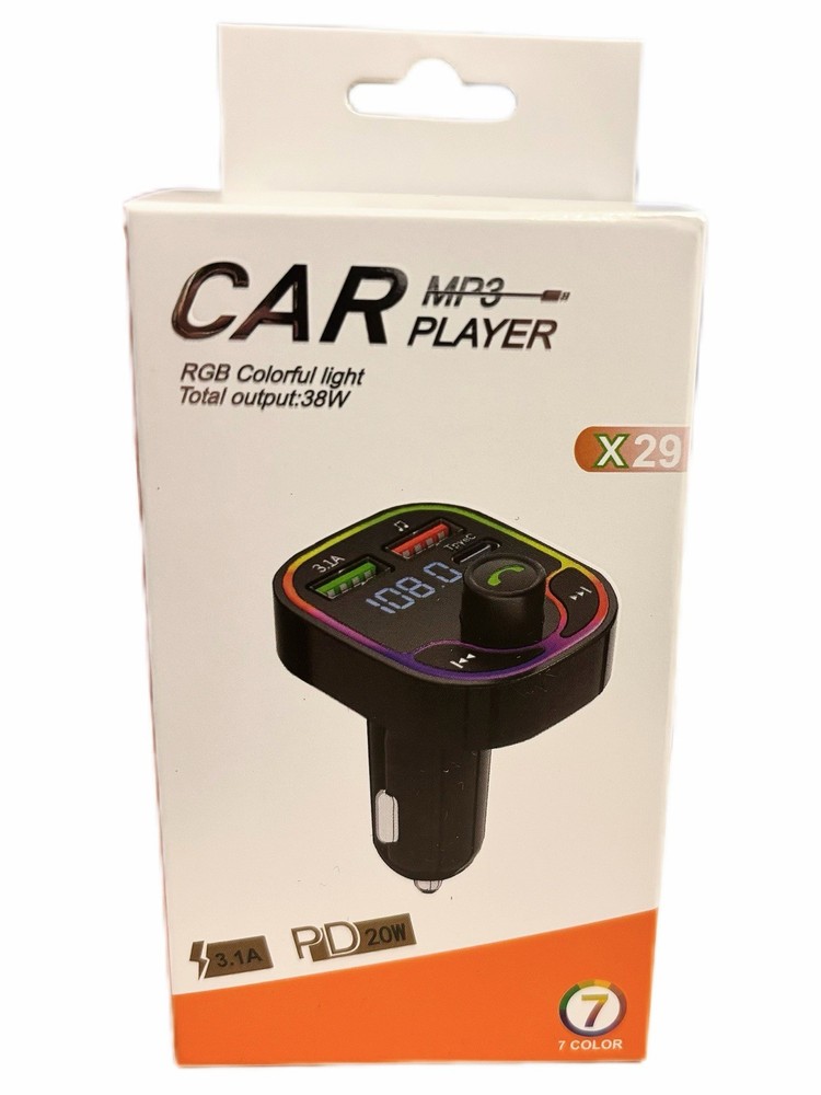 In Car Bluetooth FM Transmitter Radio MP3 Wireless Adapter Car Kit USB Charger 2