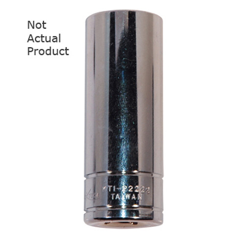 K Tool 22212 Chrome Socket, 3/8" Drive, 3/8", 6 Point, Deep