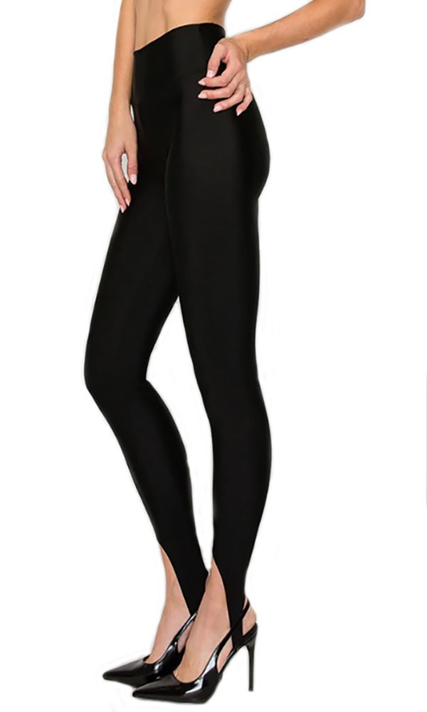 JJJ Fashion Yoga Terricot Hi Waist Stirrup Leggings-Made in USA