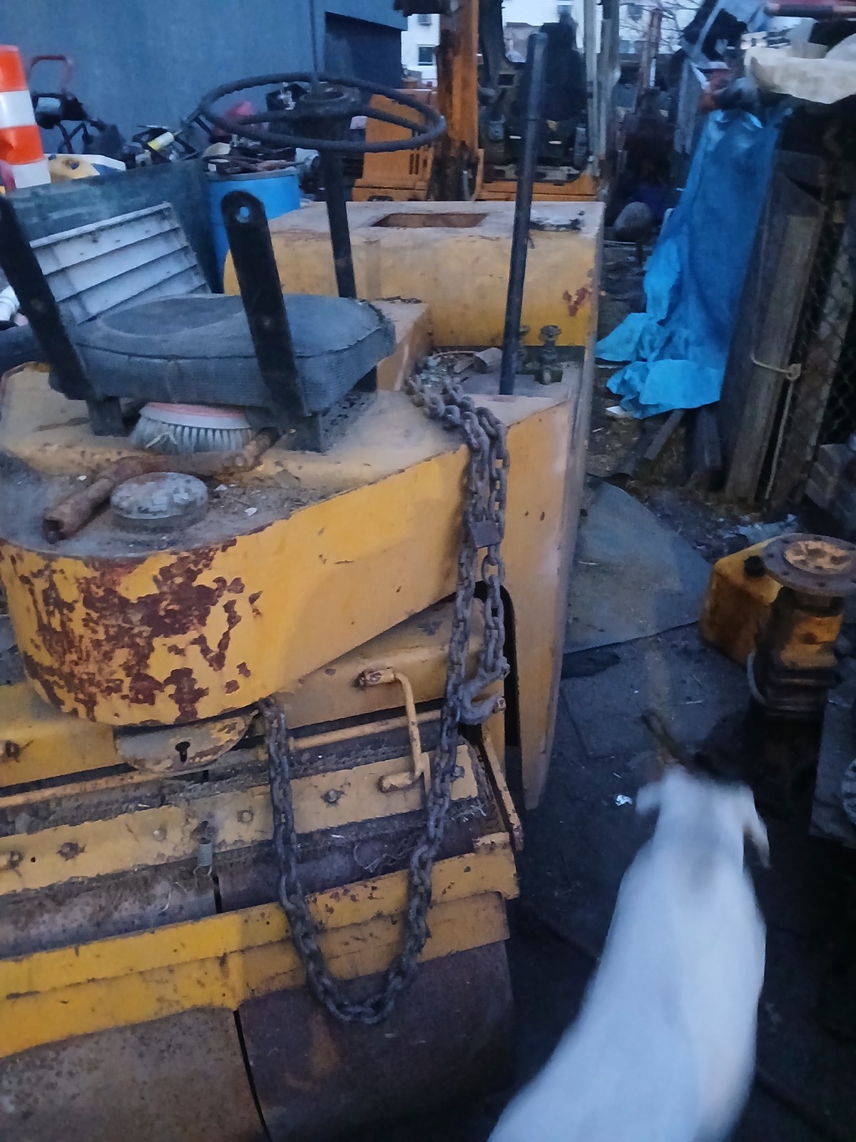 Yellow Tandem Smooth Drum Static Asphalt Roller Compactor