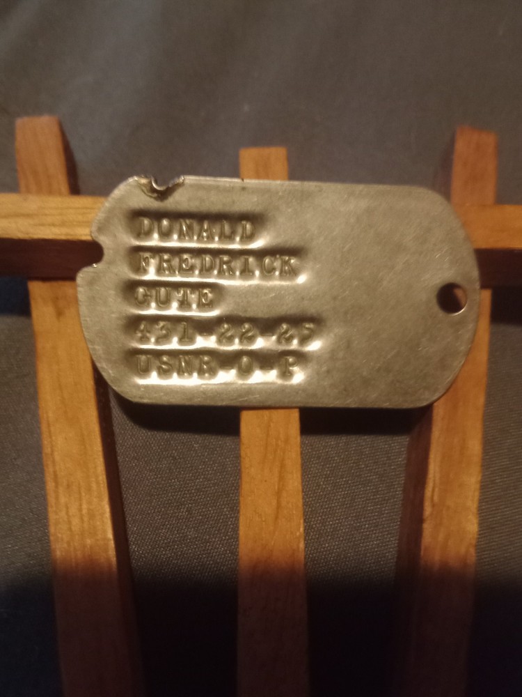 USNR Dog Tag Donald Frederick.