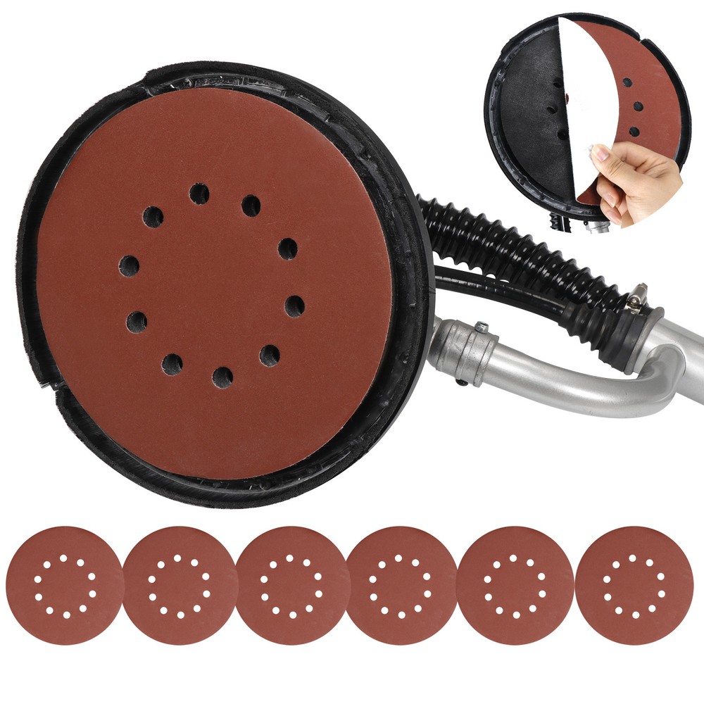 Electric 800W Variable Speed Drywall Sander w/ Vacuum Hose & Sander Discs