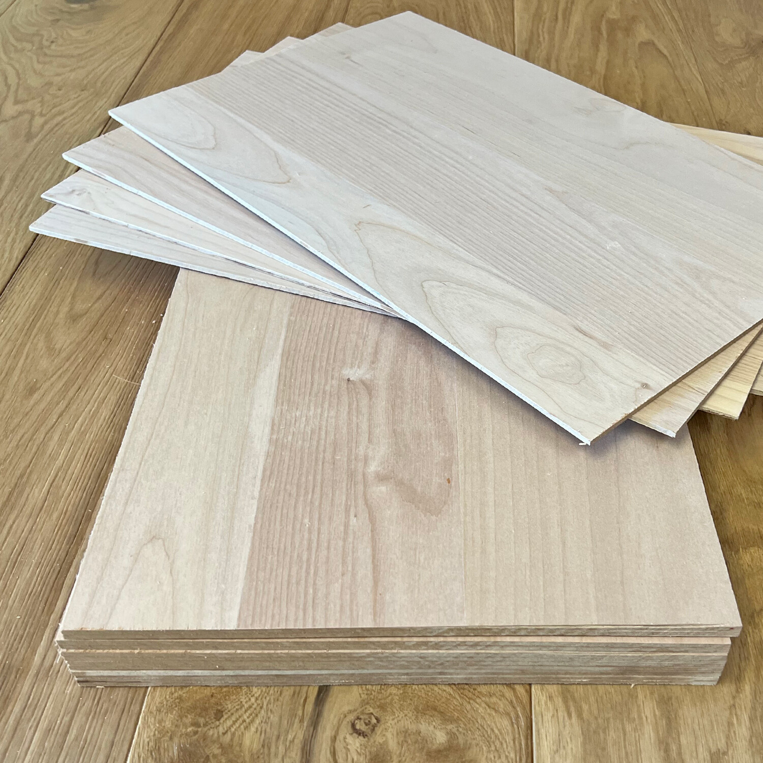 1/8" Plywood Real Wood Veneered Panels for Crafts, Laser & Engraving