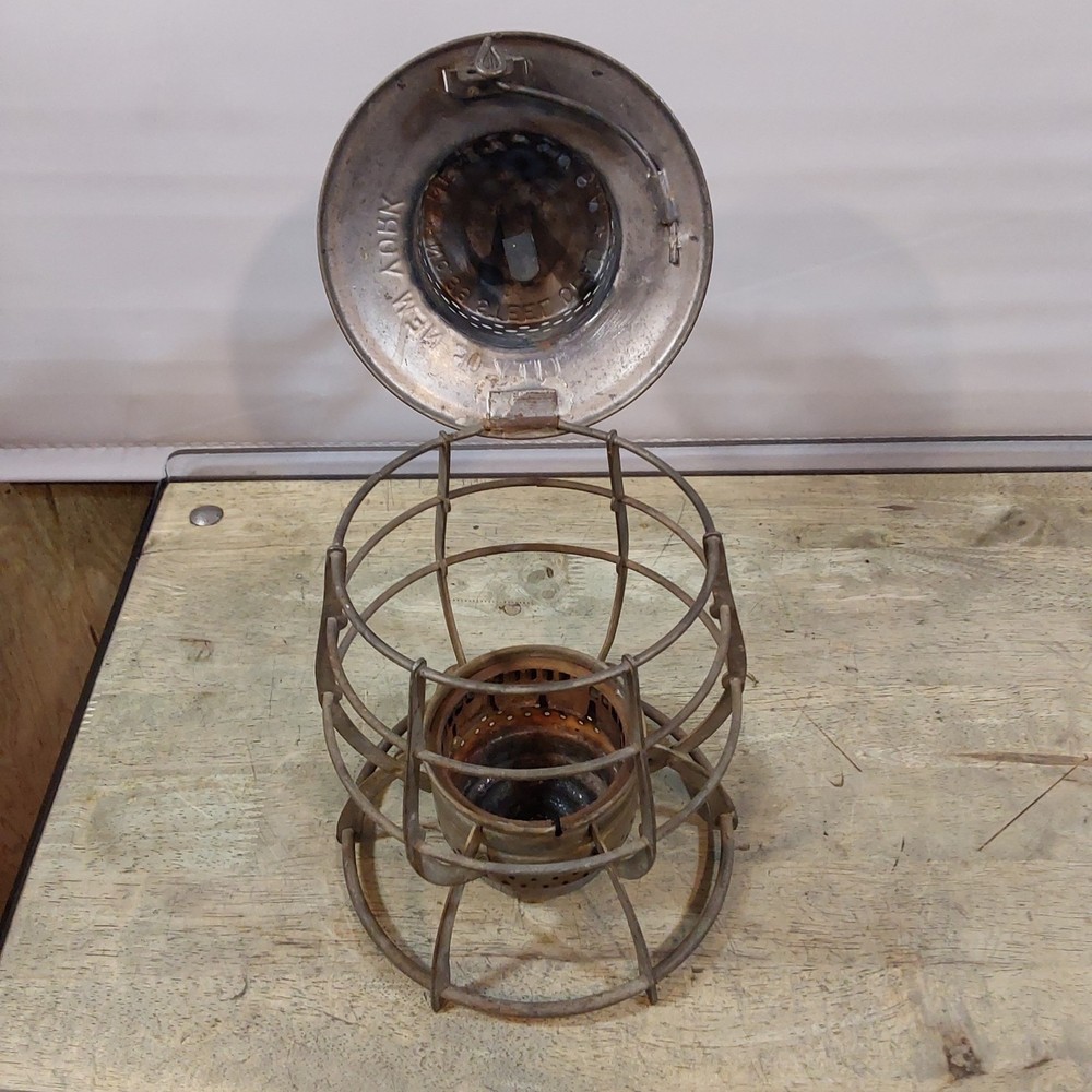Dietz 39 Steel Clad Lantern - Frame and Ventilator - Surface Rust inside