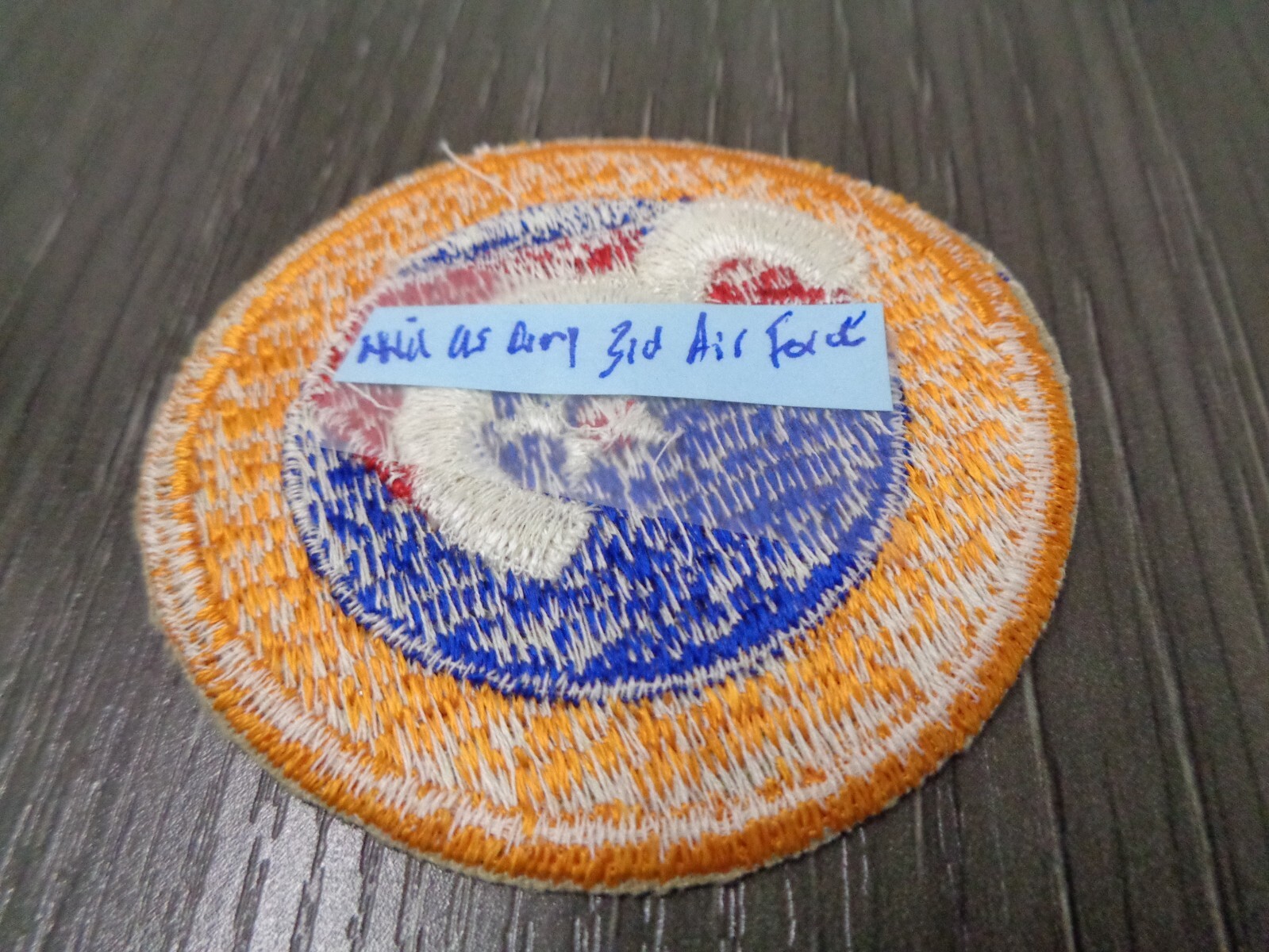 3RD US ARMY AIR FORCE *ORIGINAL* USAAF WWII/WW2 PATCH CUT EDGE NO GLOW