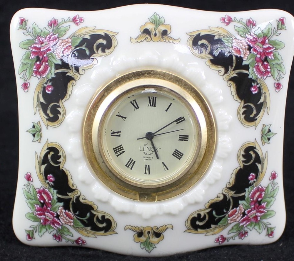 Lenox TIMELY TRADITIONS Vanity Quartz Clock GREAT CONDITION