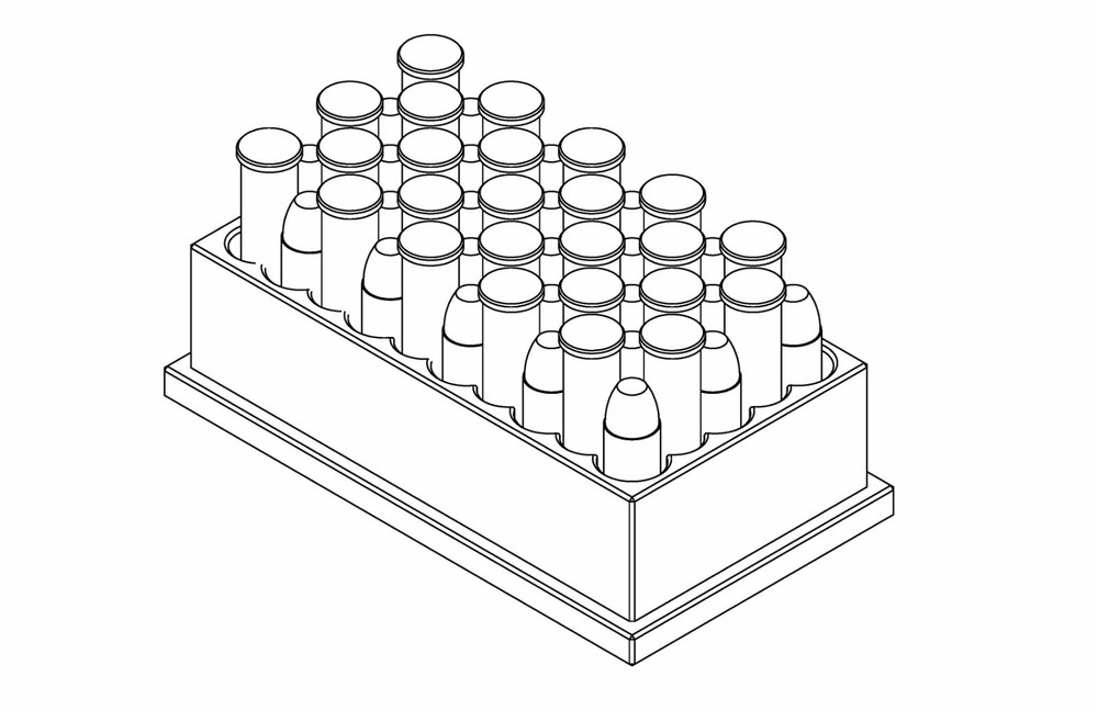 REPACKBOX Fast Loading Tray: 357 Magnum for FILLING REPACKBOX Ammo Boxes