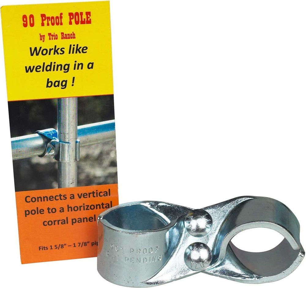 new 90 Proof Corral Panel Pole Clamp-connect horizontal post to vertical post
