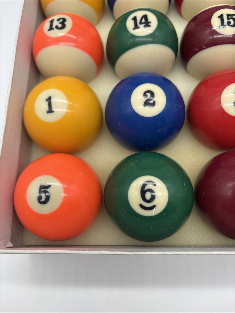 Vintage Billiards Pool Ball Set