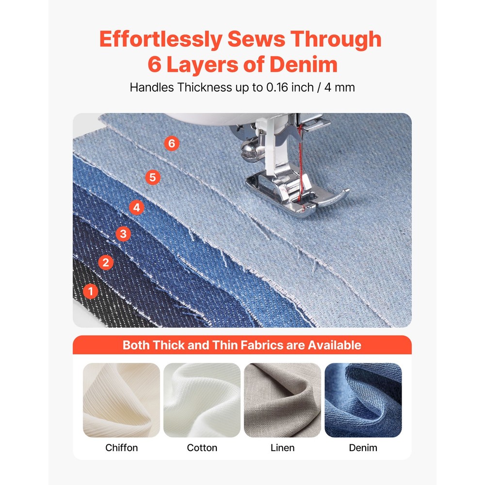 Computerized Sewing Machine Digital Sewing Machine 60 Stitch Applications