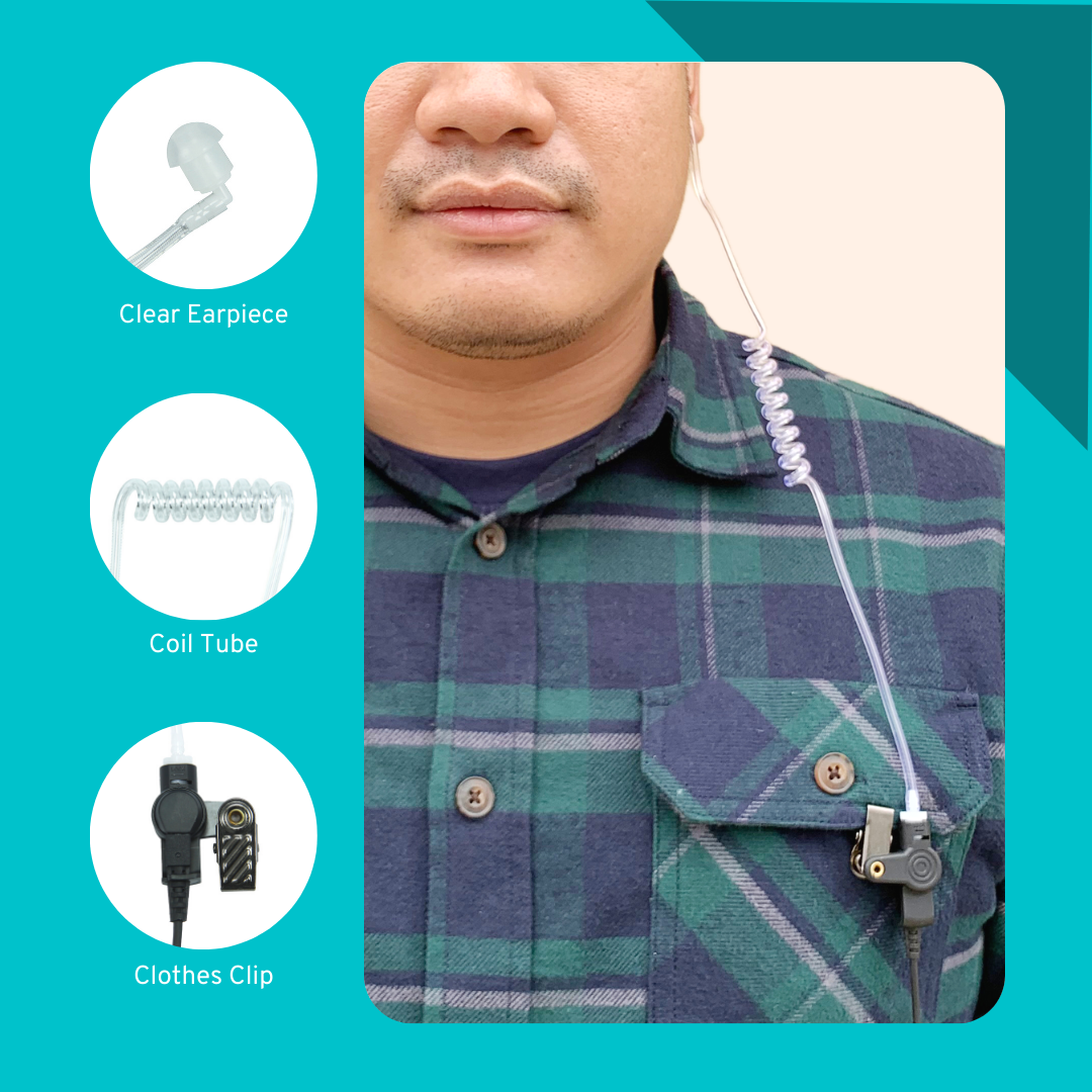 MaximalPower 3.5mm RECEIVER/LISTEN ONLY Headset Earpiece for 2-Way Radios 617-1N