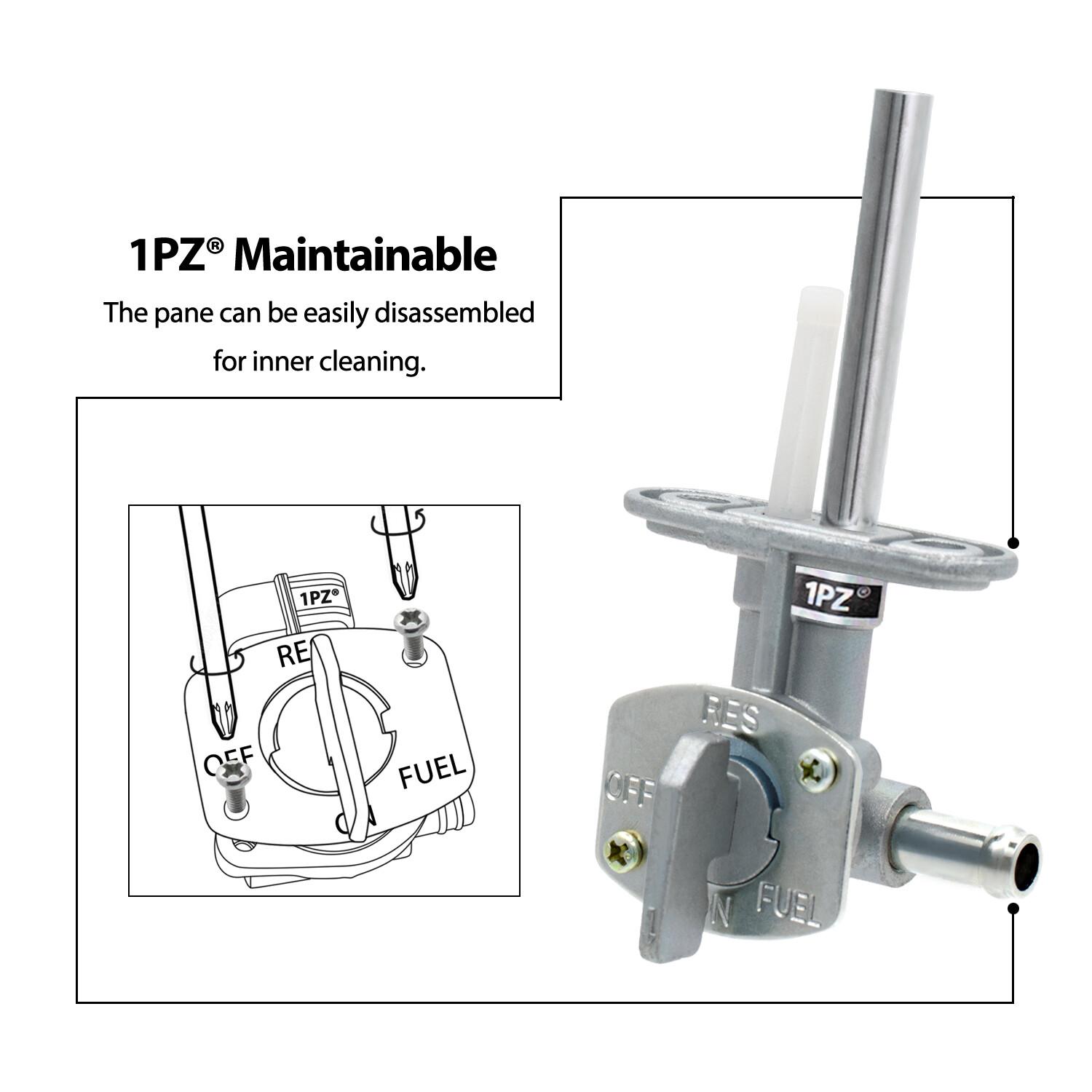 Fuel Valve Petcock Shut Off Yamaha ATV 600 YFM Grizzly 600 Upgraded 1998 - 2001