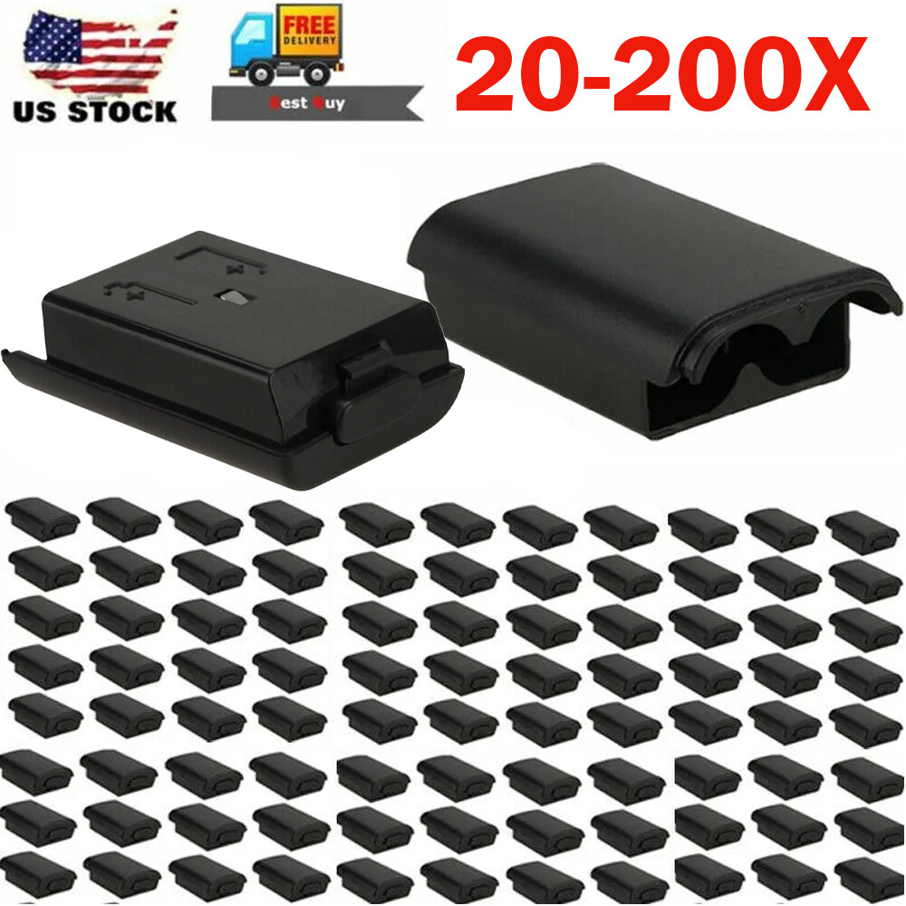 Lot AA Battery Back Cover Case Shell Pack for Xbox 360 Wireless Controller Black