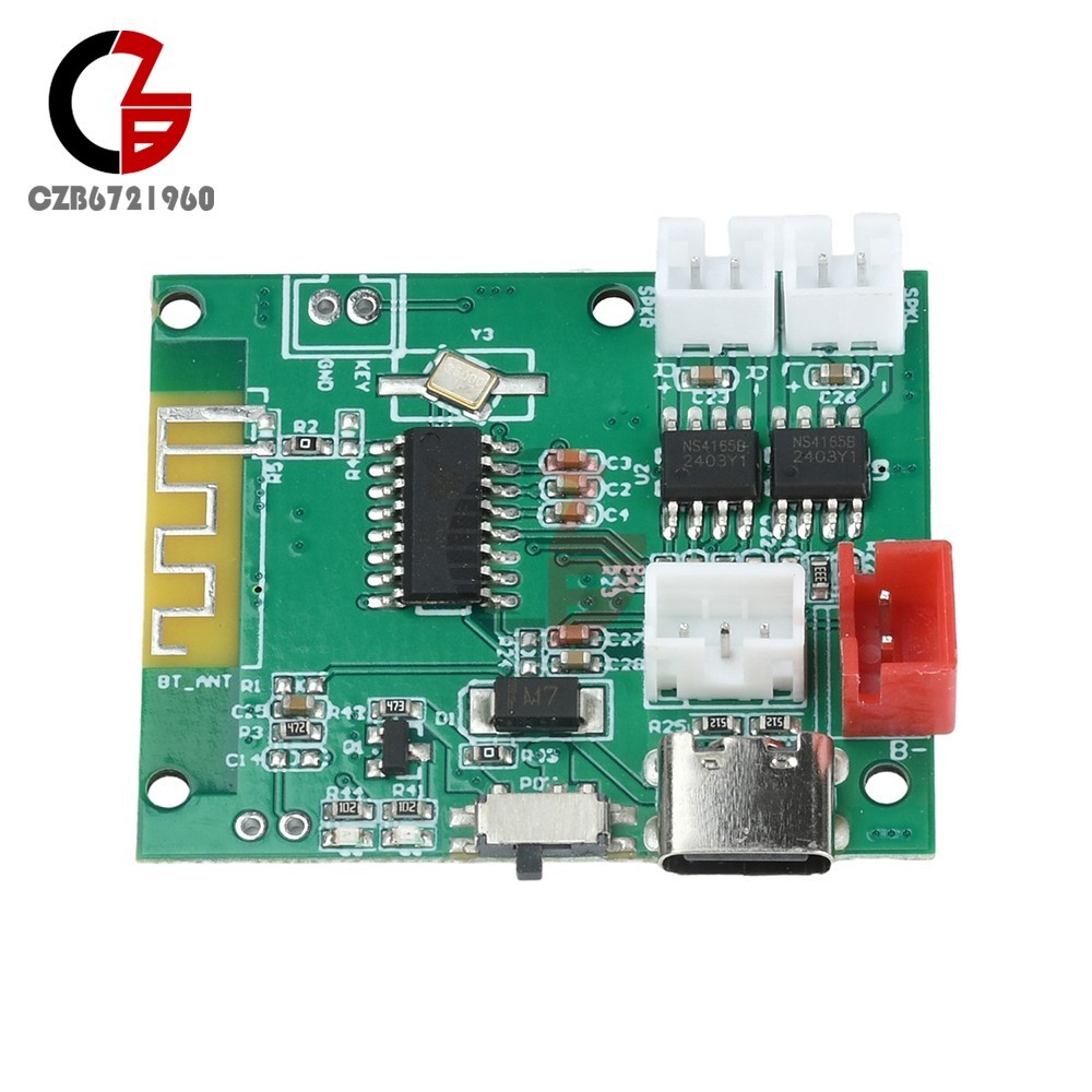DC3.7V-5V 5W+5W Stereo 5.0 Bluetooth Bluetooth Decoder Module w/ Power Amplifier