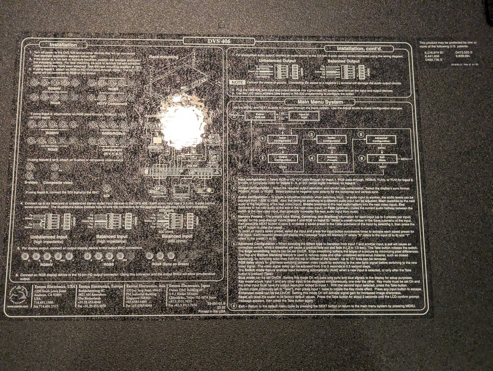 Extron DVS 406 Video Scaler & Extron RGB 150xi Input Interface (Untested)