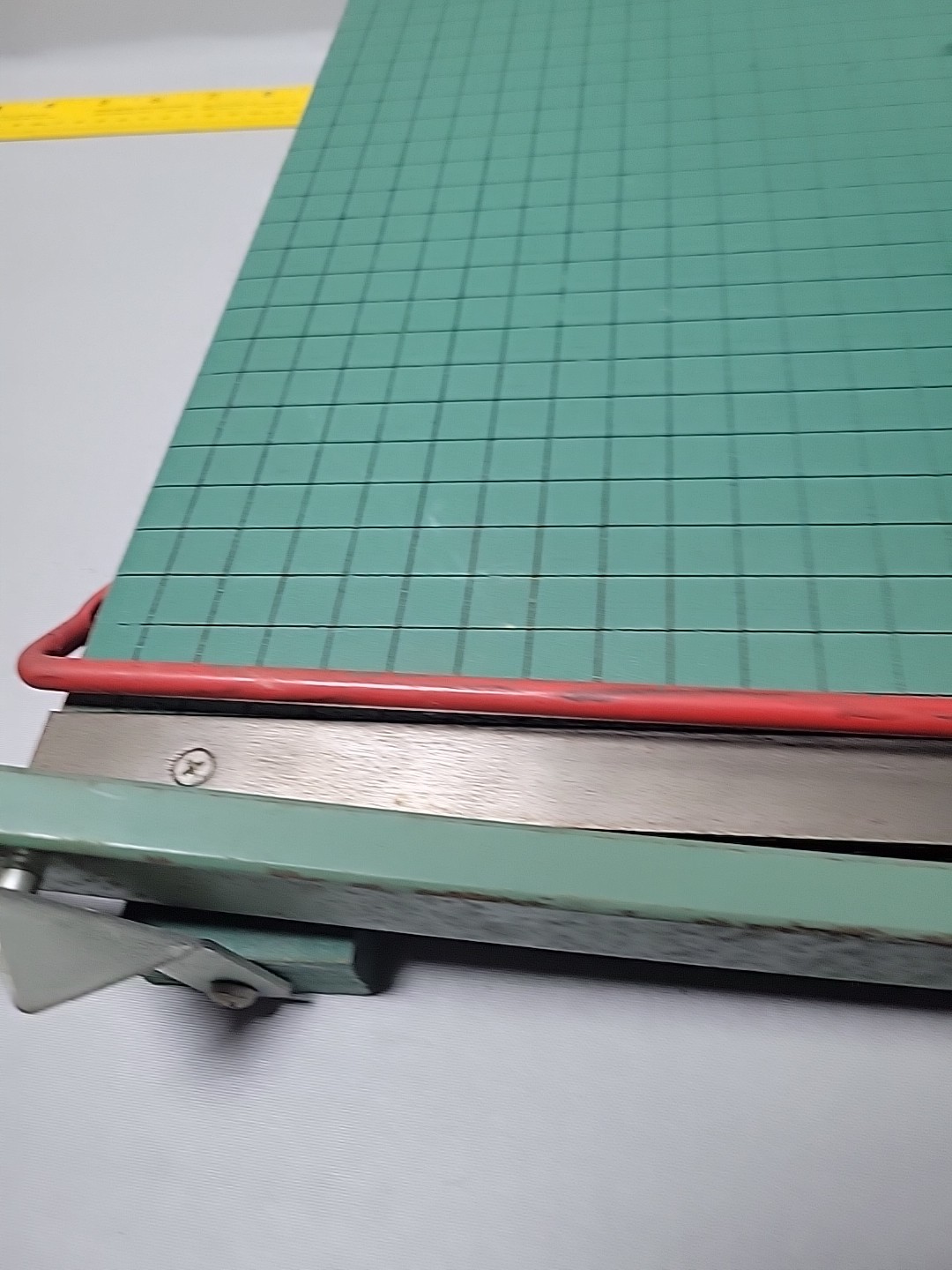 Vintage 13" Premier Brand Guillotine Paper Cutter. Manuf by Photo Materials Co.