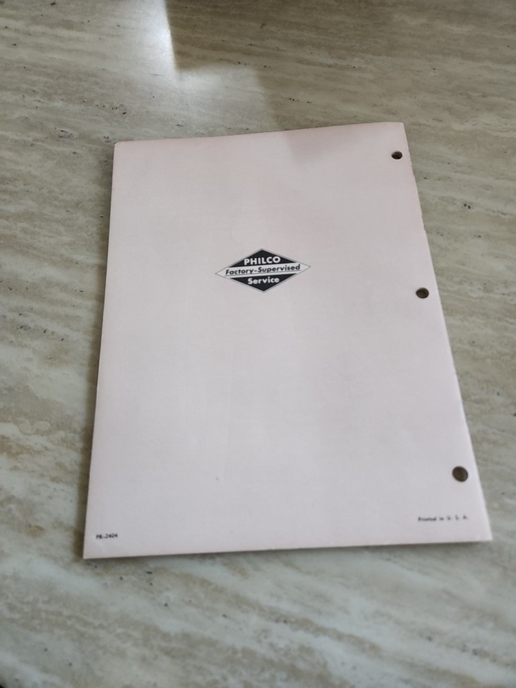 1952 PHILCO Radio home study, electronics reference manual brochure