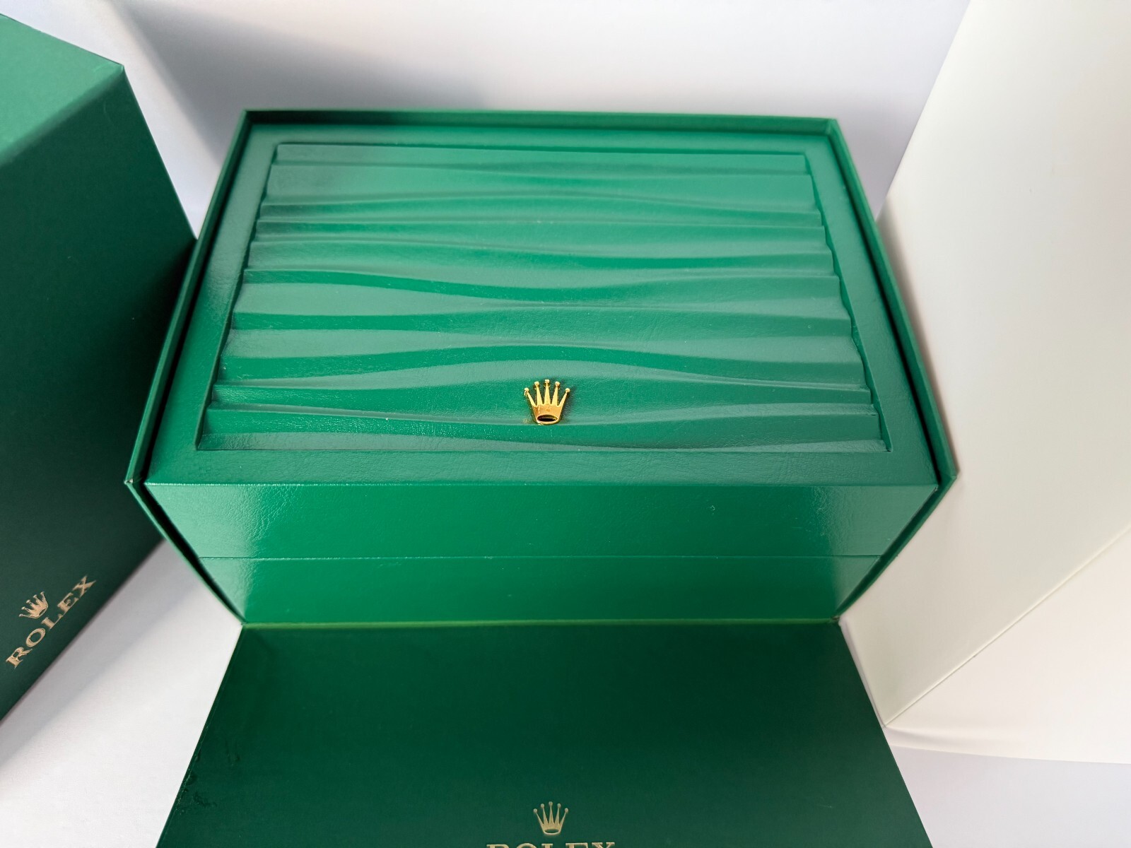 Medium Rolex Box (Green on Green) ref : 53491.02 New Style M ECO