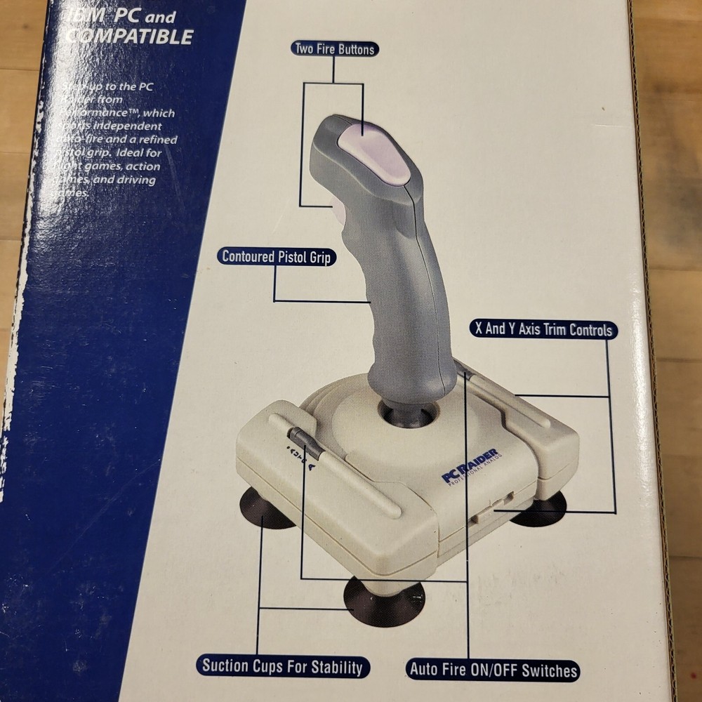 PC Raider Joystick Controller by Performance for DOS & Windows 95 Games NEW