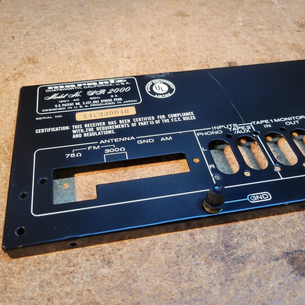 Marantz SR-2000 Back Plate