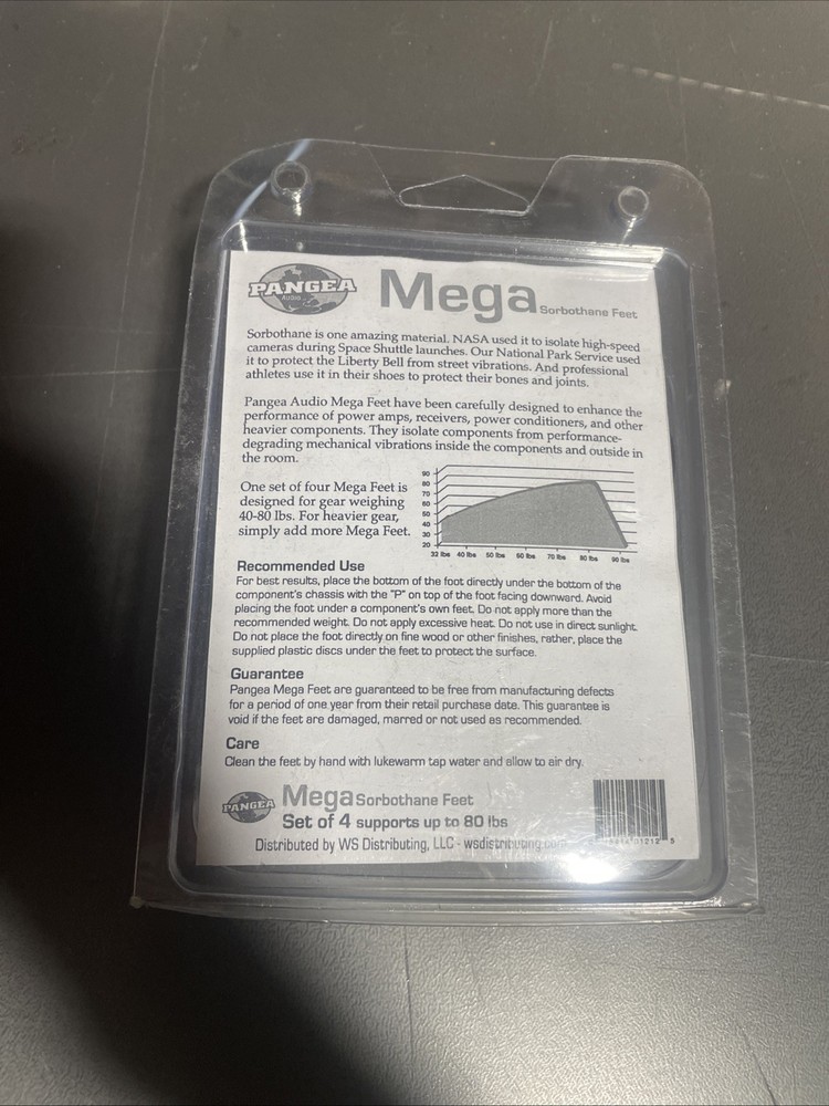 Pangea Audio Mega Large Sorbothane Foot 4 Pack
