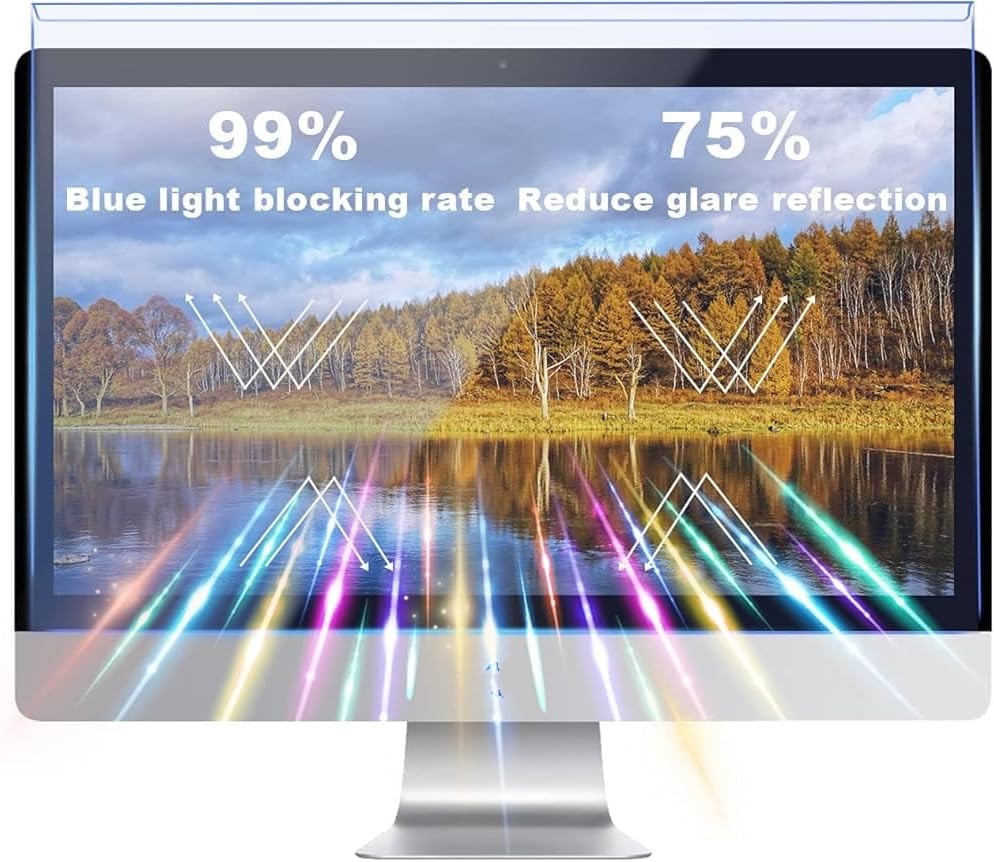 Anti Blue Light Screen Filter, Universal Blue Light Blocking Screen Protector Pa