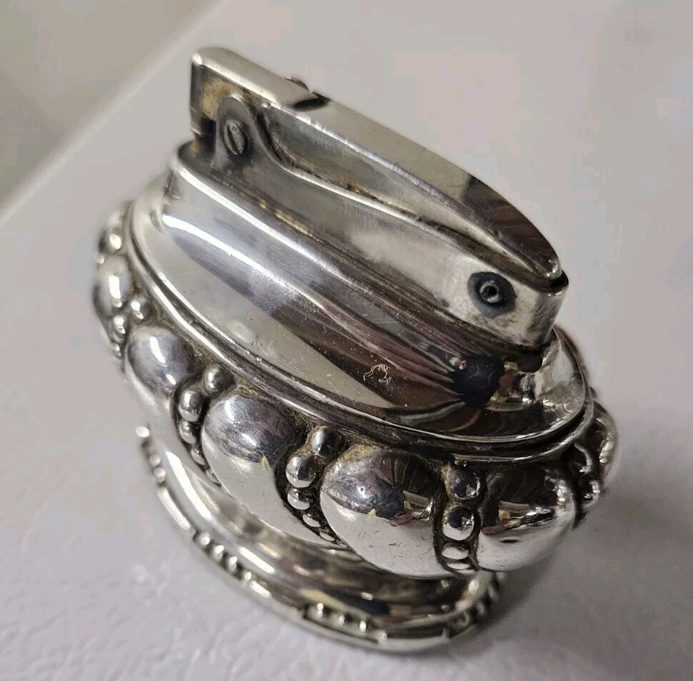 Vintage Silver Plate Ronson "CROWN" Table Lighter - c1936-48