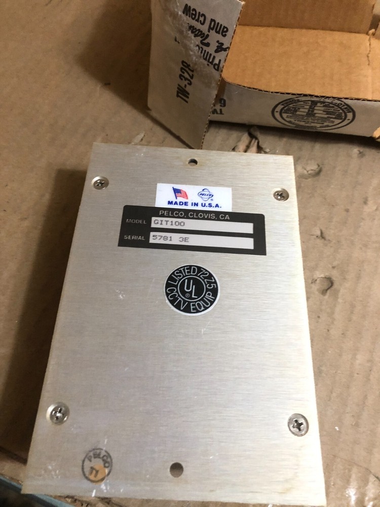 Pelco GIT-100 Ground isolation transformer, New In Sealed Box. ~