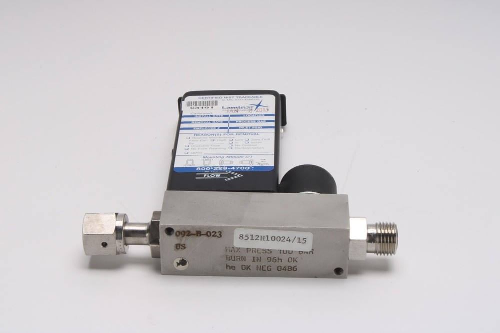 Brooks 5850TR Gas: Nitrogen, Range 0-1 SLPM, Mass Flow Controller