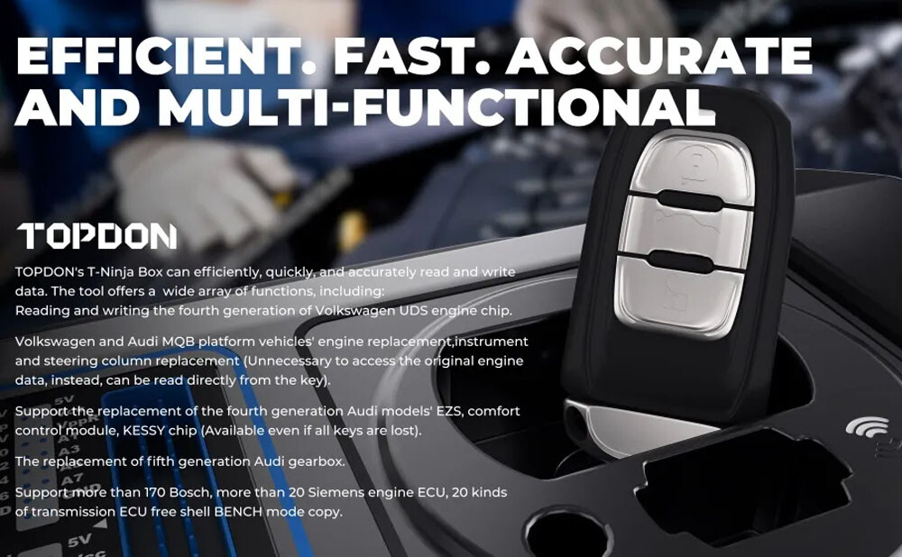 USA TOPDON T-Ninja Box Professional Car Diagnostic Scanner Key Coding Programmer