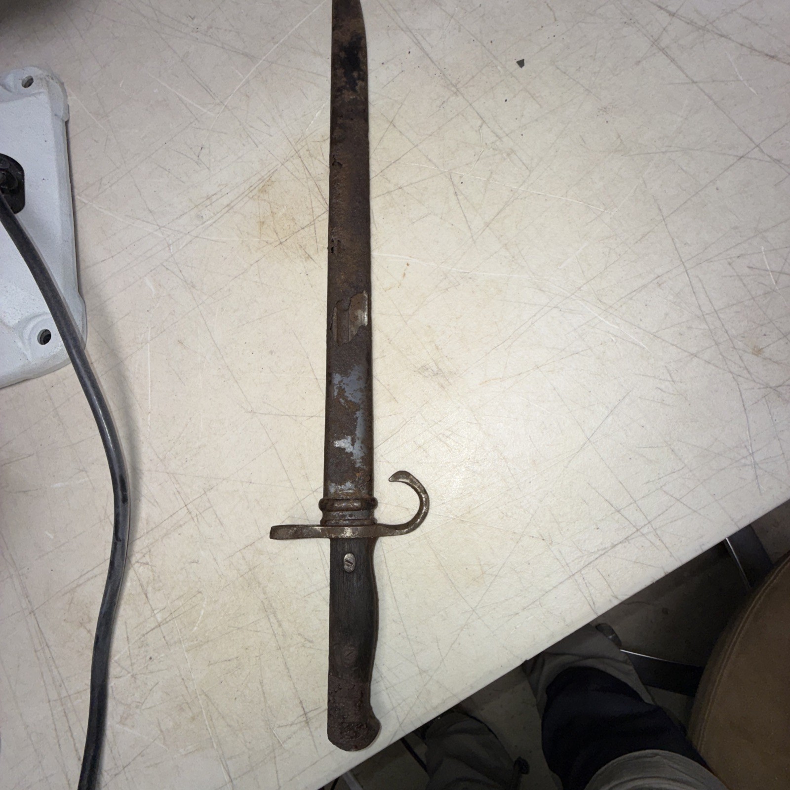 WW2 Japanese Arisaka Bayonet For Restoration. Very Rusty