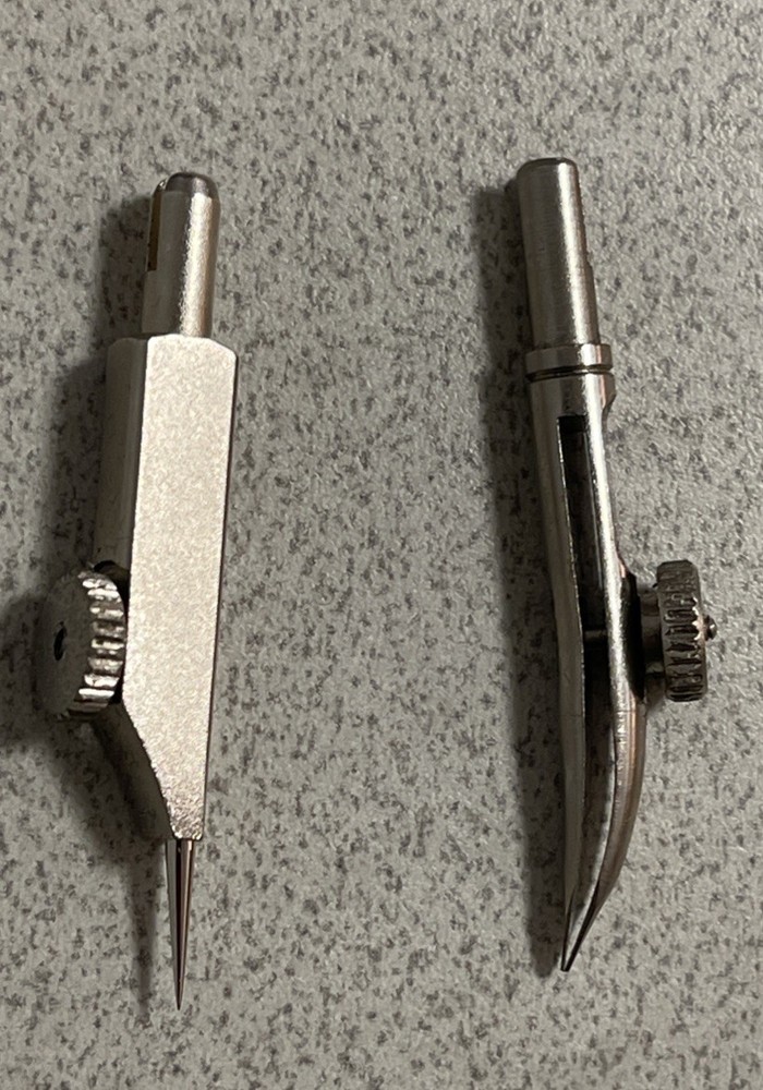 Vintage German drafting tools set Compass Precision Instruments w/ Case Pencil