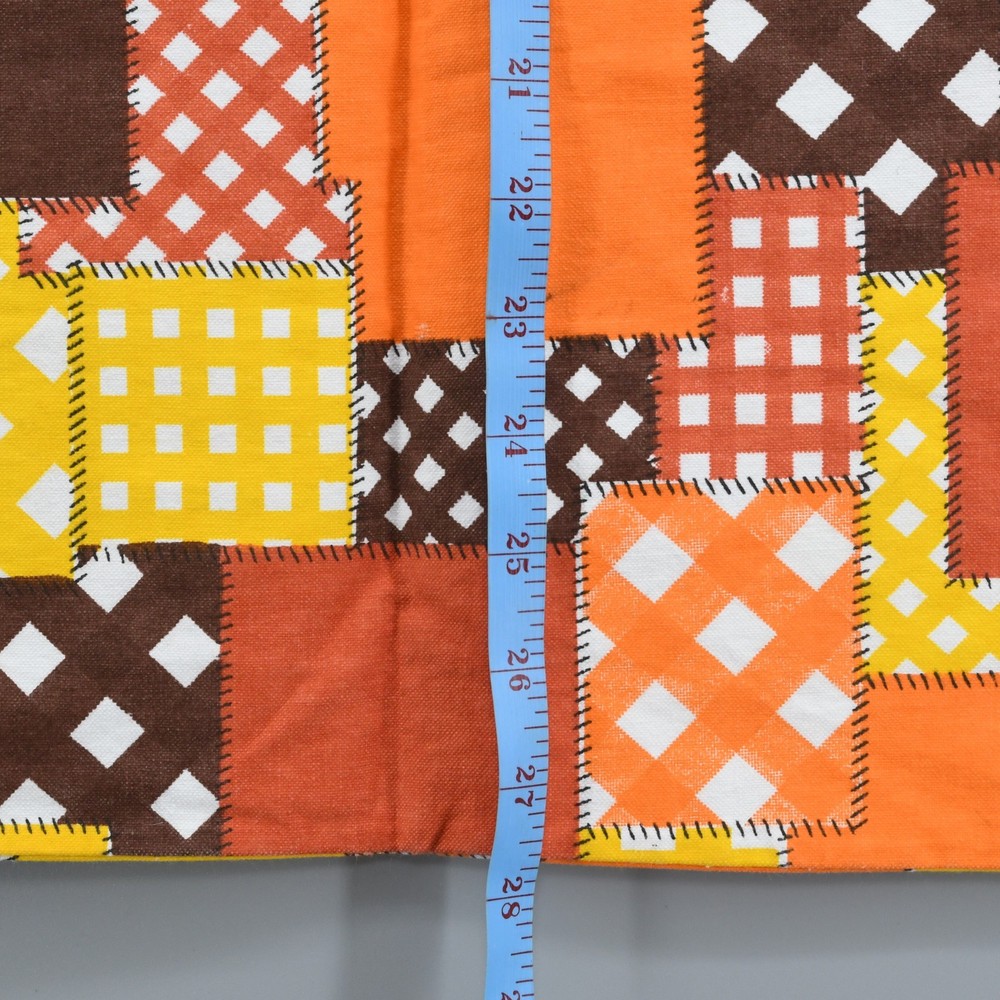 Vintage Laundry Bag Handmade Drawstring Patchwork Print Canvas Hippie Boho READ