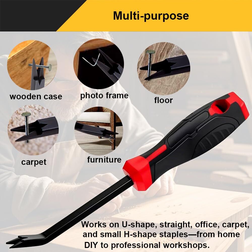 Staple RemoverHeavy Duty Staple RemoverUpholstery Stapler Puller Lifter Tool ...