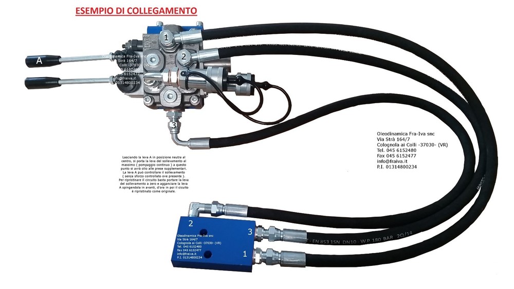 AUXILIARY DISTRIBUTOR TRACTOR SAME 2 LEVER KIT