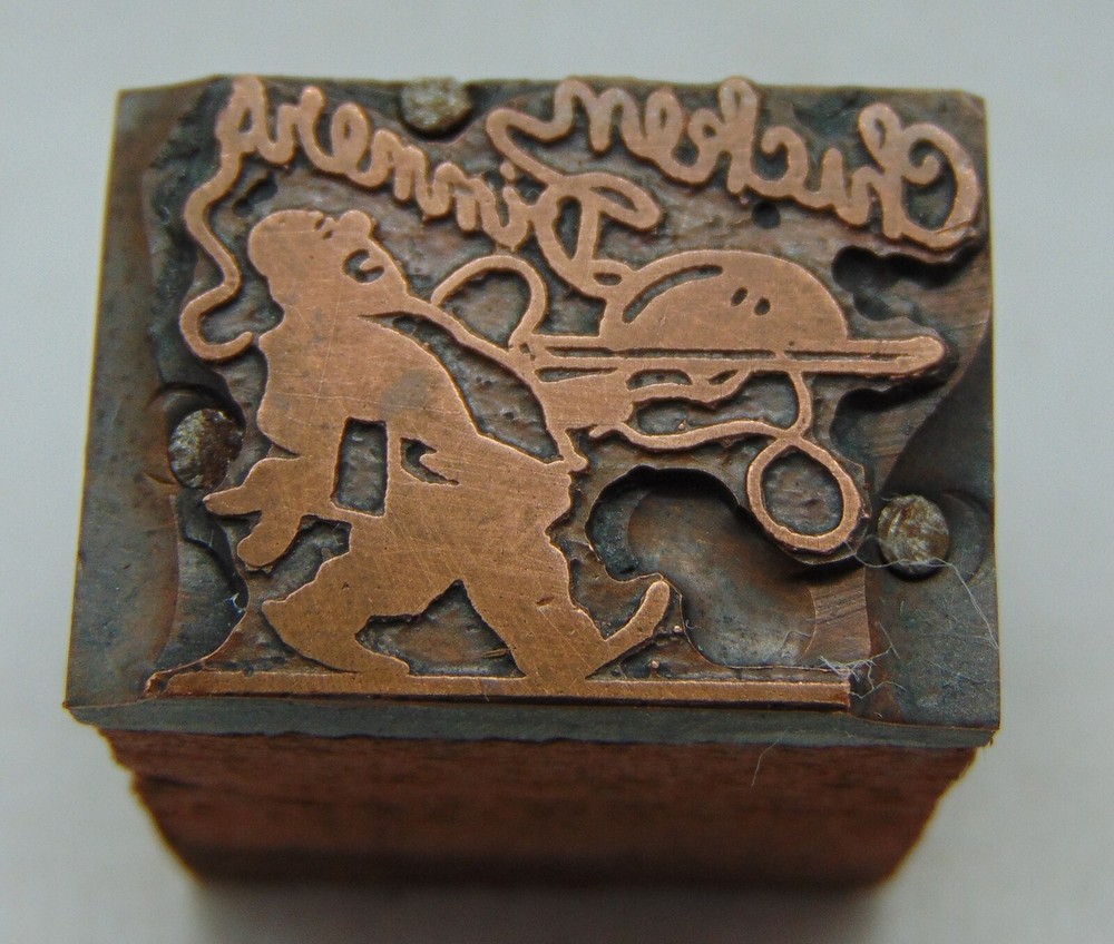 Printing Letterpress Printers Block Chicken Dinner