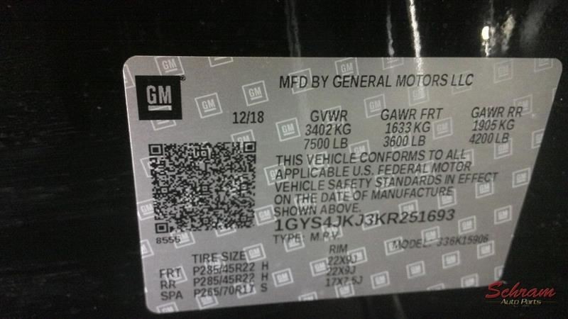 Camera/Projector Camera Front Mirror Mounted Fits 17 ESCALADE 2068999