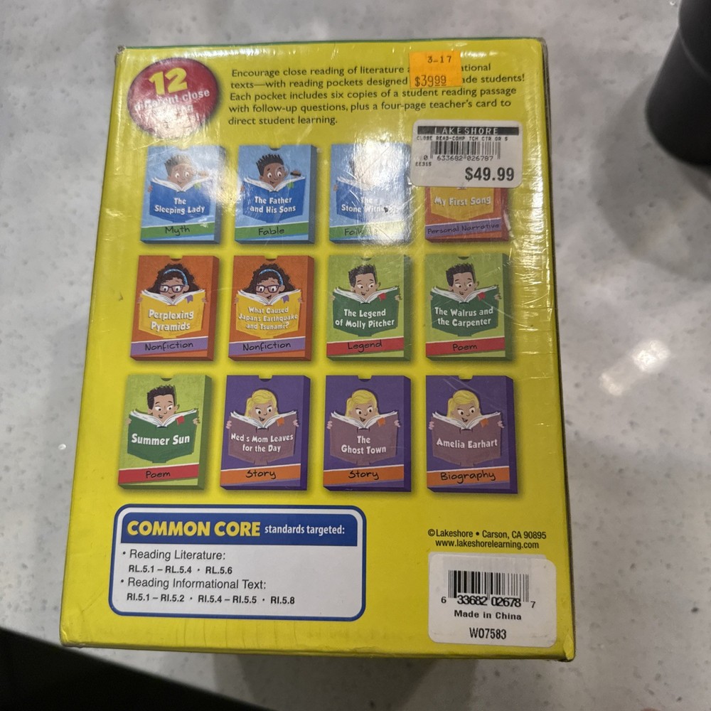 +Lakeshore Close Reading Comprehension Teaching Center Grade 5