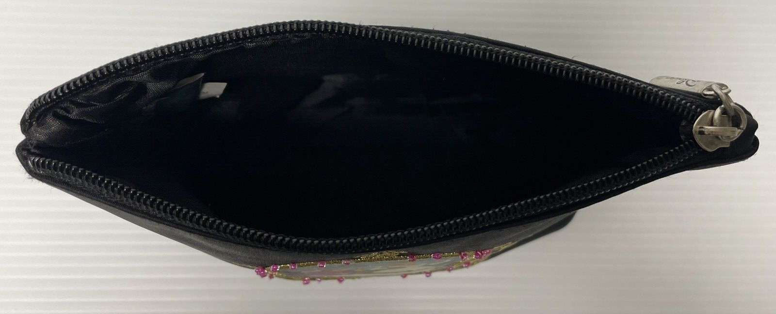 Disney Princess Cinderella Godmother Carriage Black Travel Make-Up Bag 7"x5"