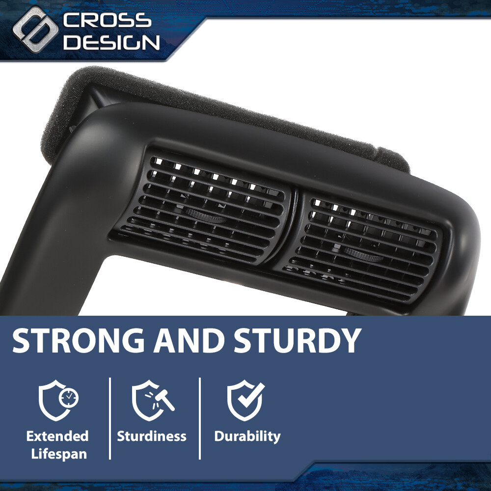 Fit For 97-01 Explorer 97-06 Ranger Center Dashboard Radio Panel Vent Trim Black