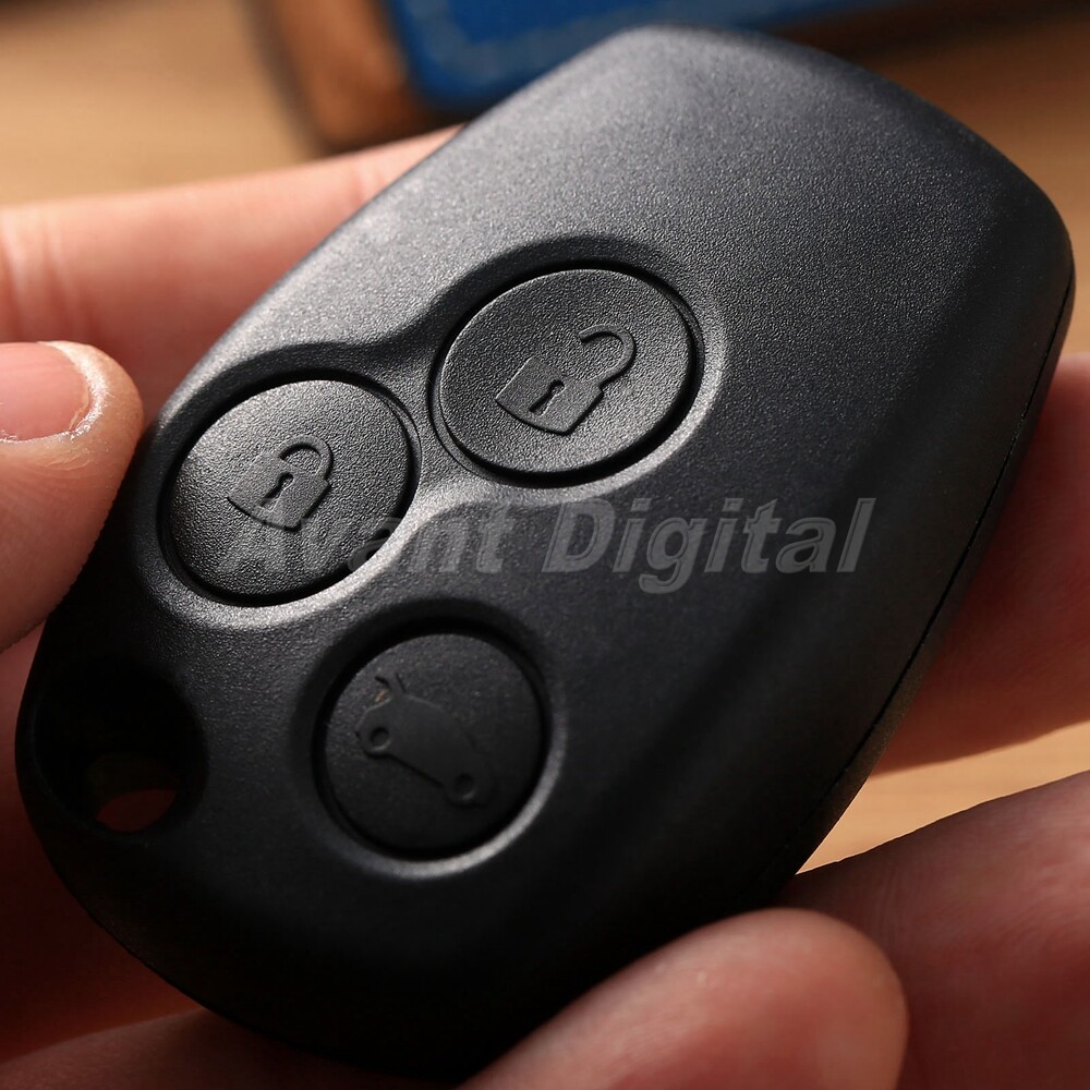 Replacement 3 Buttons Remote Key Shell Case For Renault Modus Clio MK3 Twingo