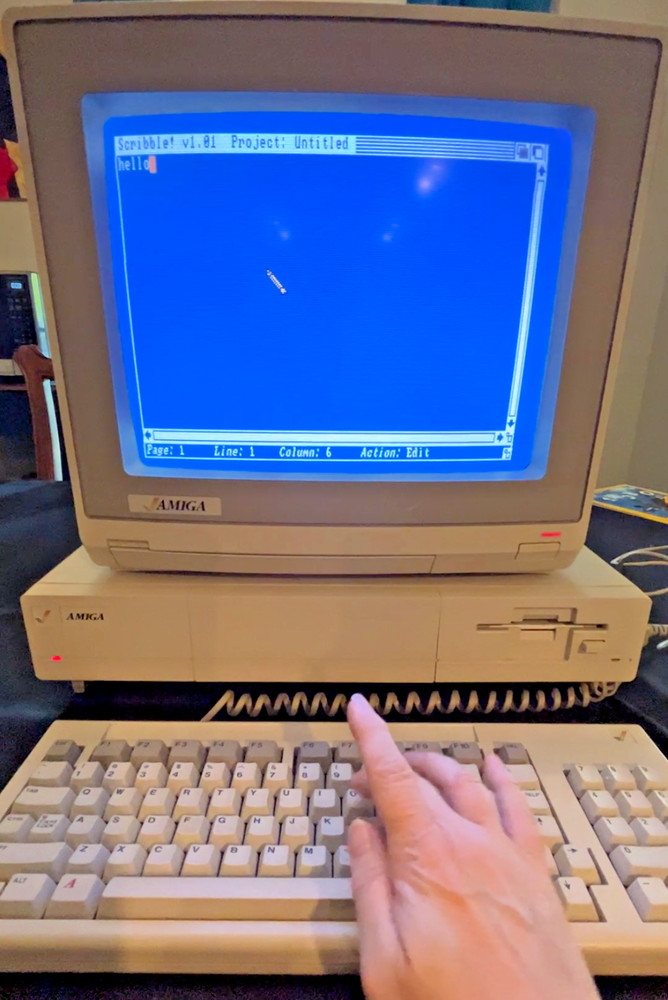 Amiga 1000 *Working* System w/Deluxe Paint, Scribble, Music, Printer, Tablet