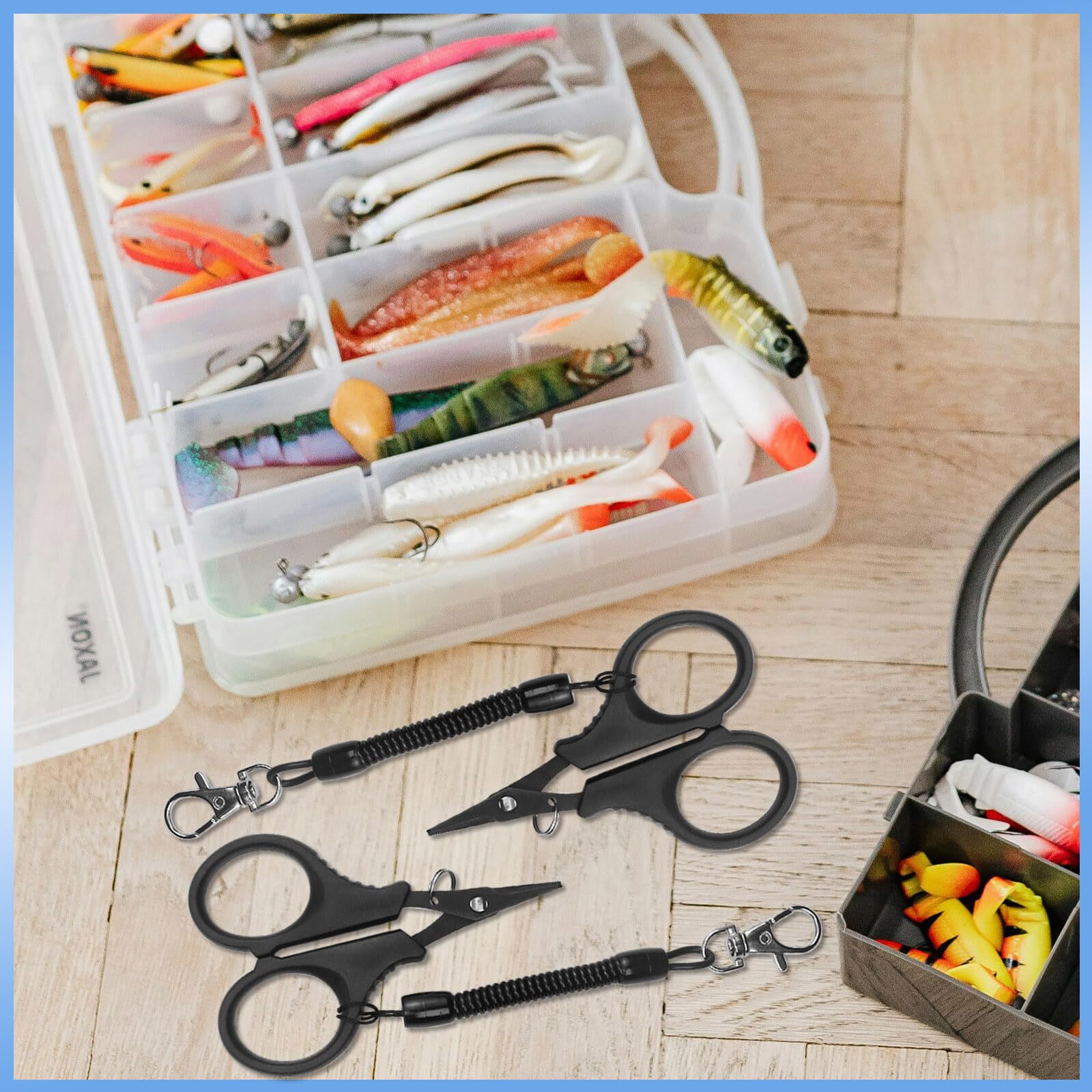 3 Pack Heavy Duty Fishing Line Scissors Braided Line Cutters for Fishing